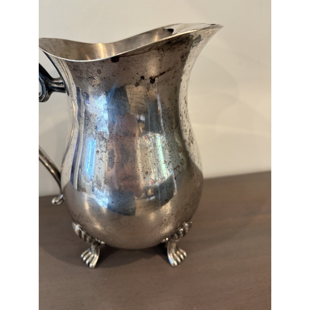 Leonard Silver Plated Pitcher Coffee Tea Pot Footed Antique Ornate fancy elegent - Picture 9 of 13
